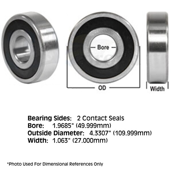 Aftermarket Fits New Ball Bearing Fits John Deere Combine 606 608 612 CTS 6620 7720 JD10018 - main
